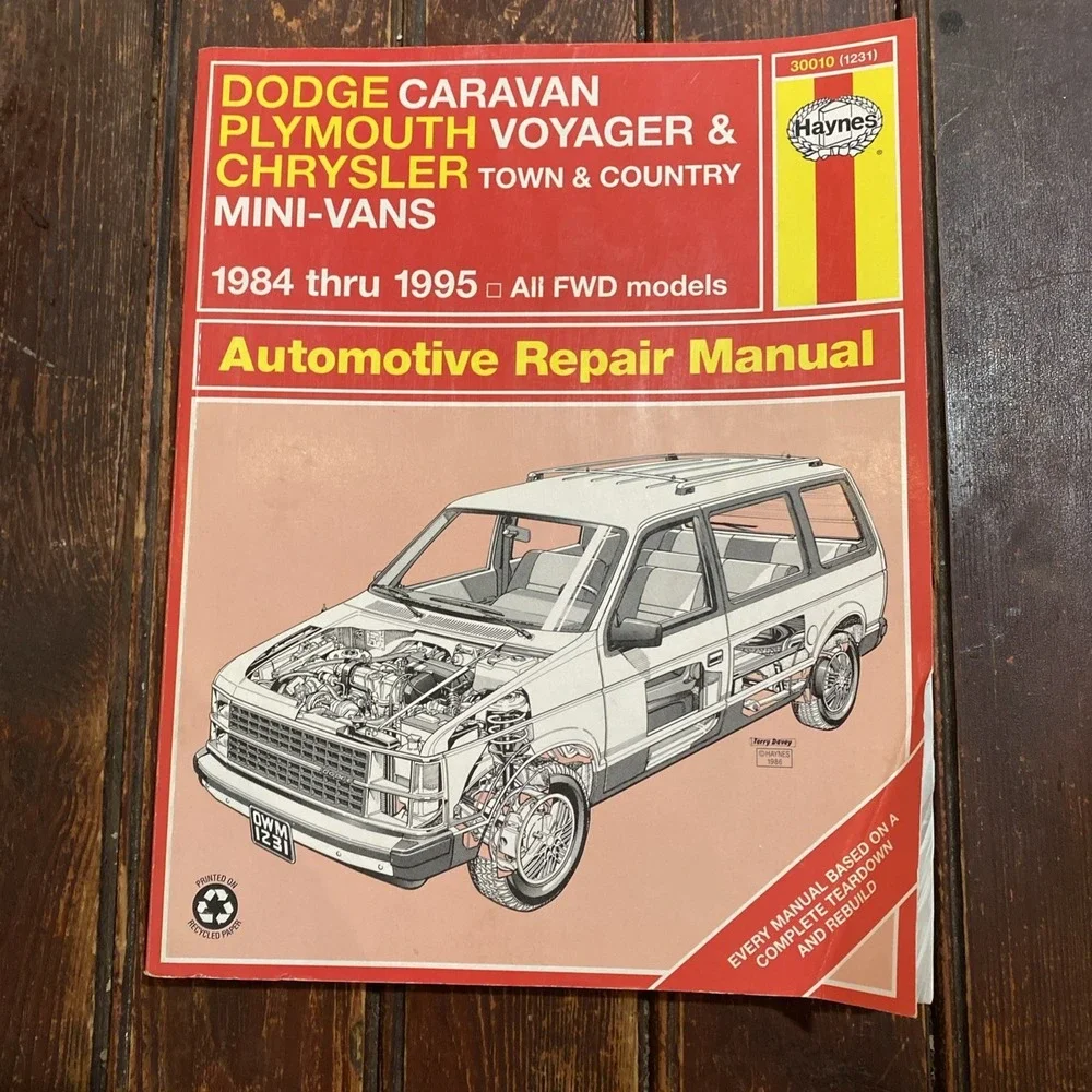 Haynes Repair Manual 1231 Dodge Caravan Voyager Town‎ & Country Repair 1984-1995
